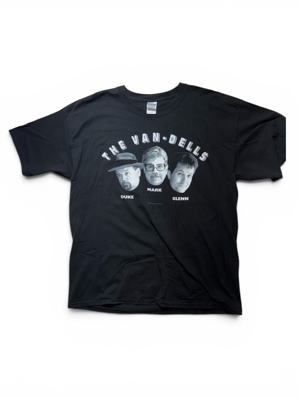 Gildan Black Short Sleeve Tee with The Van-Dells Graphic